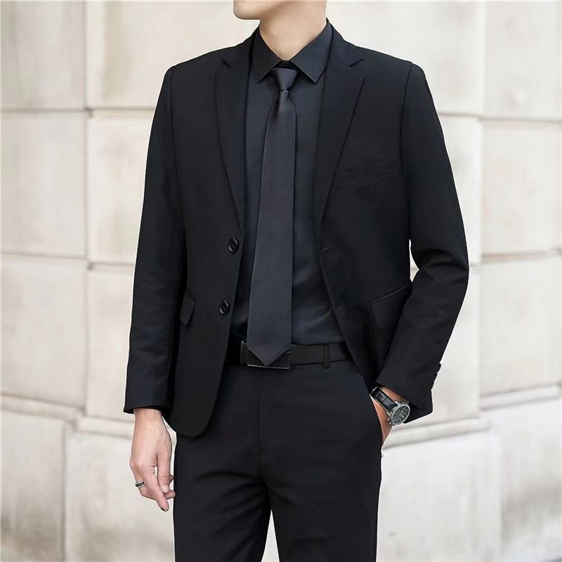 男士西服套装韩版新郎结婚正装礼服修身伴郎团外套休闲职业外套休