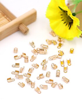 diy手工串珠材料配件 3/4MM绳扣 线夹 中夹片线扣链配件5000个