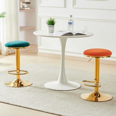 酒吧高脚凳吧台椅家用升降旋转椅子舒适前台收银接待台凳现代简约