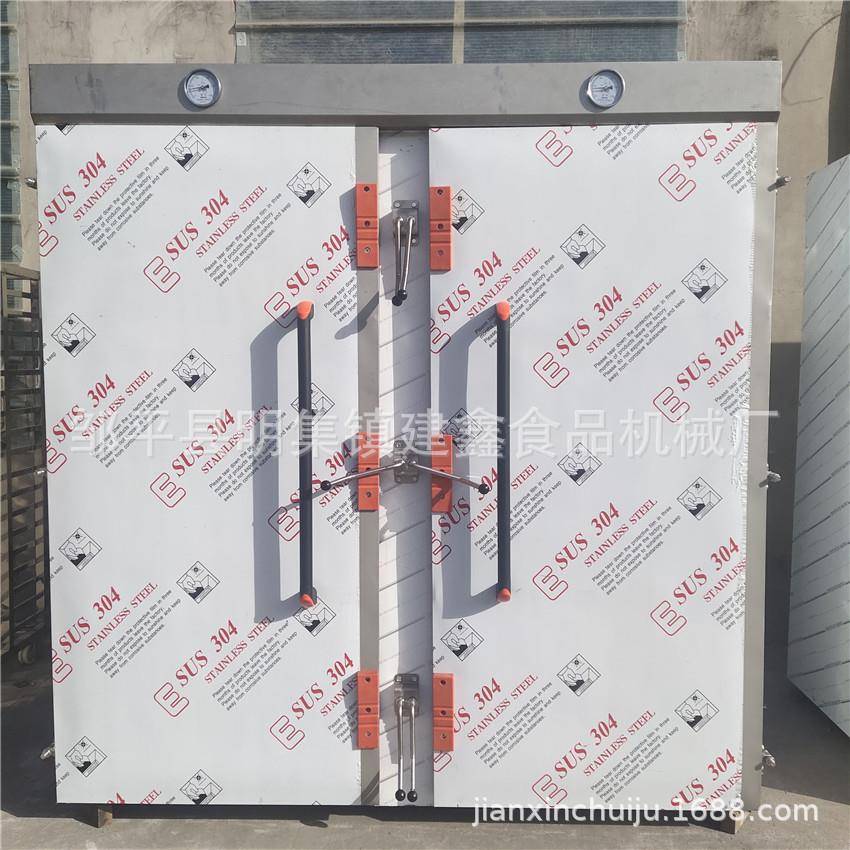 现货304材质馒头蒸房双门玉米蒸箱带推车的电蒸房