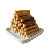 鸡鸭胸肉干三文鱼骨狗零食宠物磨牙棒补钙洁齿去口臭中小型犬泰迪