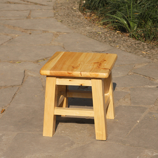 实木儿童凳木制小凳子家用木板凳木凳方凳椅子穿鞋矮凳子靠背椅