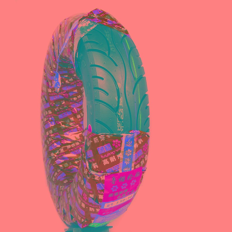 鲁樱电动车真空胎3.00-10轮胎踏板摩托车3.50-10车胎90/90-10前轮