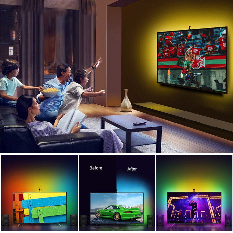 5v电视背景电竞氛围电脑led灯带自粘变色USB遥控RGB灯条滴胶防水,家装灯饰光源,室内LED灯带,淘宝优惠券,粉丝福利购,淘宝优惠卷