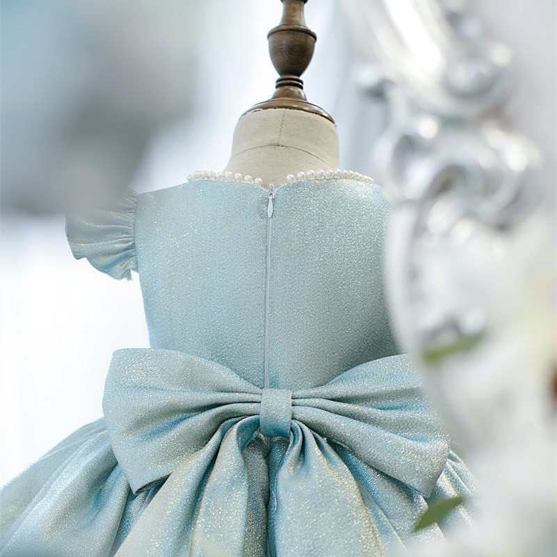 高端女童公主裙礼服变色小女主持人婚纱模特走秀洋气演出服钢琴夏