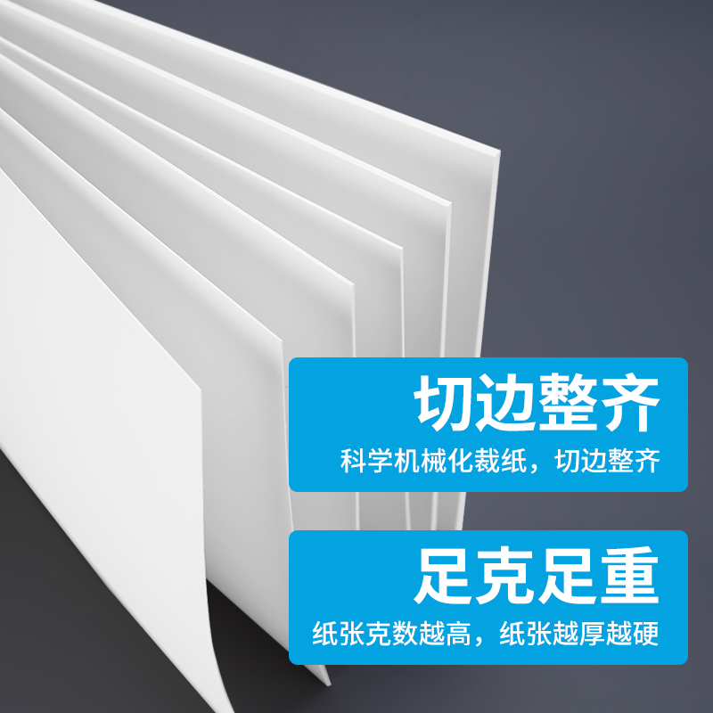 2mma5 a4 a3 a2白卡 全白色 厚卡纸板包装纸相框模型 可定制哑面