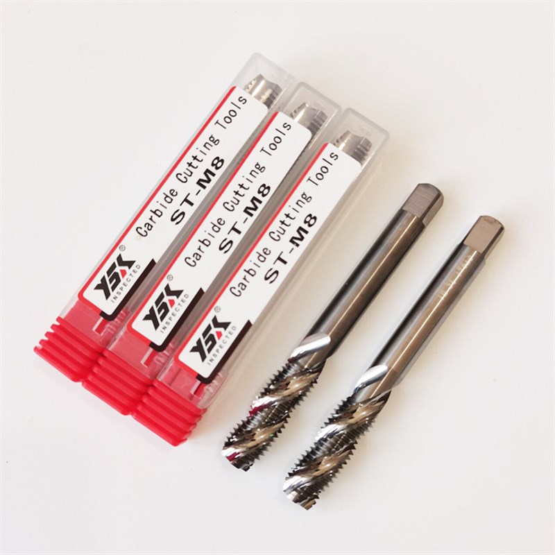 整体硬质合金钨钢螺旋丝锥超硬盲孔丝攻m2 3 4 5 6 8 10 12 14