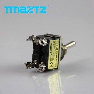 永得T521B锁定型摇臂拨动开关银点T5R23复位手柄12MM钮子防水防油