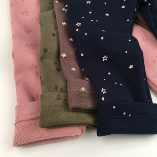 140小童薄绒打底裤 保暖裤 春秋季 子宝宝修身 男女童摇粒绒外穿裤