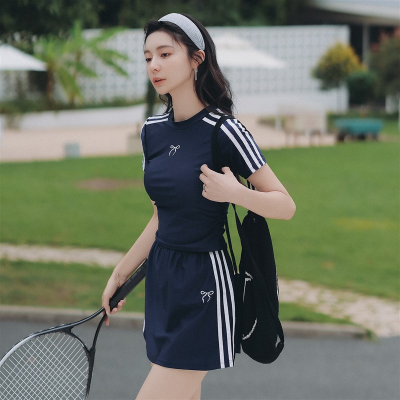 泳衣女款a分体裙式两件套运动保守大码微胖女孩遮肉高级感2025新