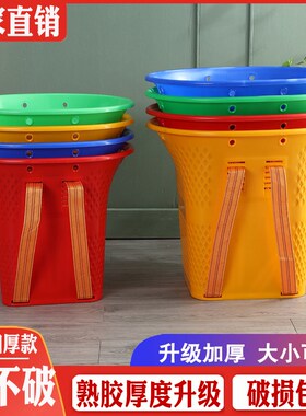 塑料背篓农村加厚大号塑t料熟胶农用家用背筐方形收纳桶结实大背