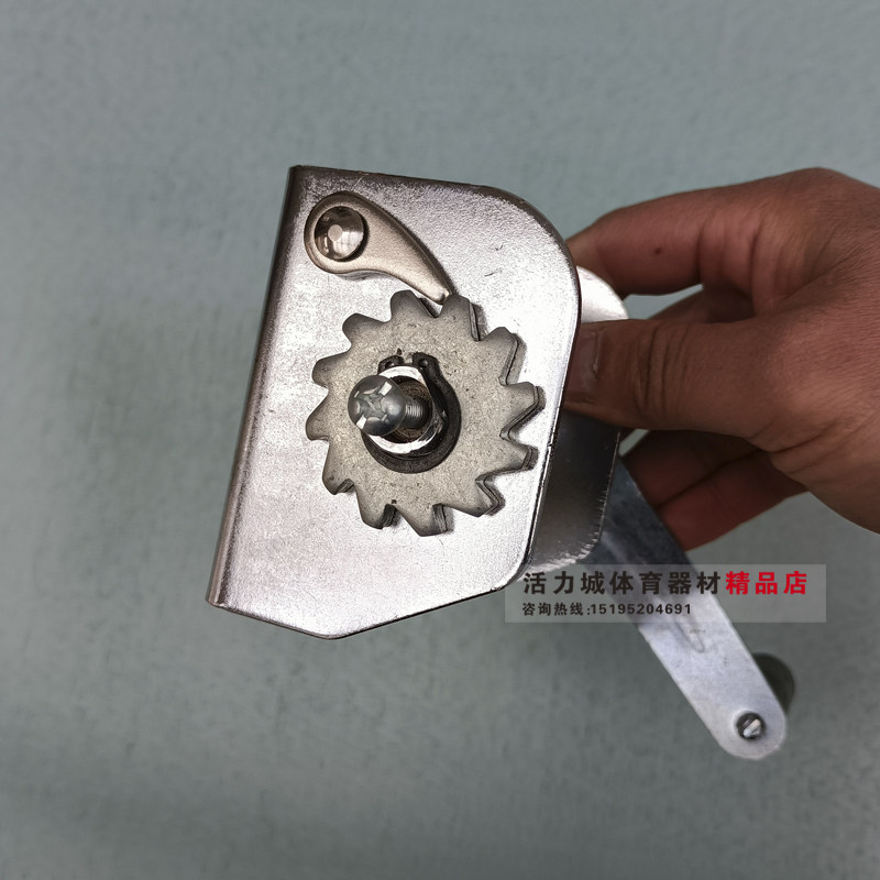 排球柱架子钢丝绳拉紧器 收紧器 网球羽毛L球柱手摇紧线Y器滑轮配
