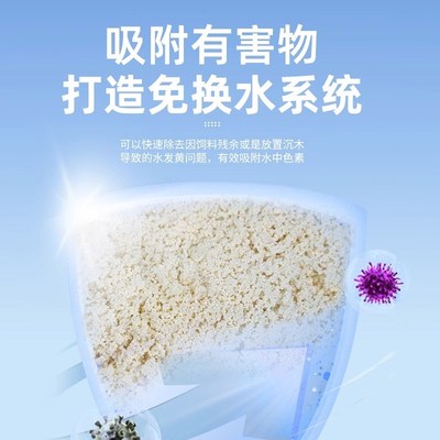 老渔匠生化蛋白棉水族鱼缸祛除黄水过滤棉滤材净化水质神器