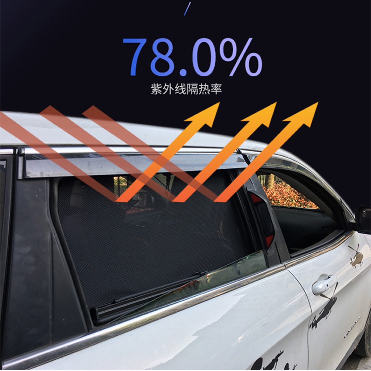 卡罗拉ro雅力士威驰-HR凯美瑞RAV4RV汽车遮阳挡网纱防晒帘私家车