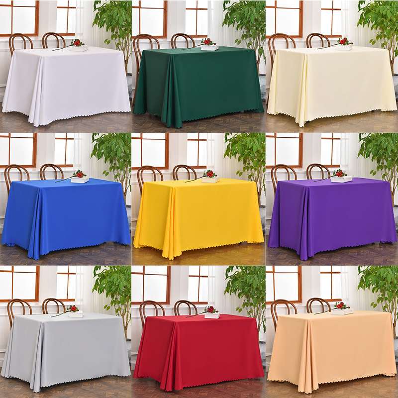 会议桌布长方形室布艺商务酒店桌套活动办公展会绿色生日台布