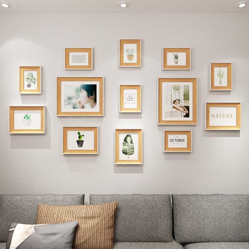 照片墙免打孔相框组合美式简约挂墙 画框装饰客厅墙面背景墙