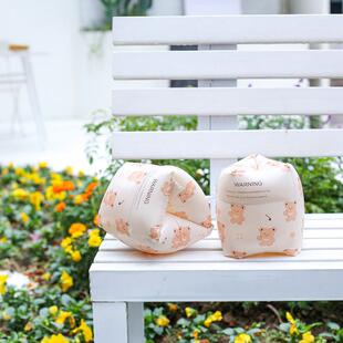 游泳装 厚浮力臂圈泳袖 备双气囊 复古风可爱儿童手臂圈水袖 佳岚