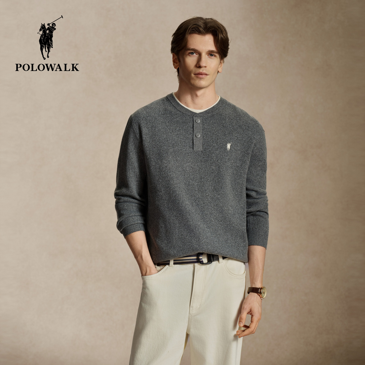 POLOWALK秋季新品男士针织衫