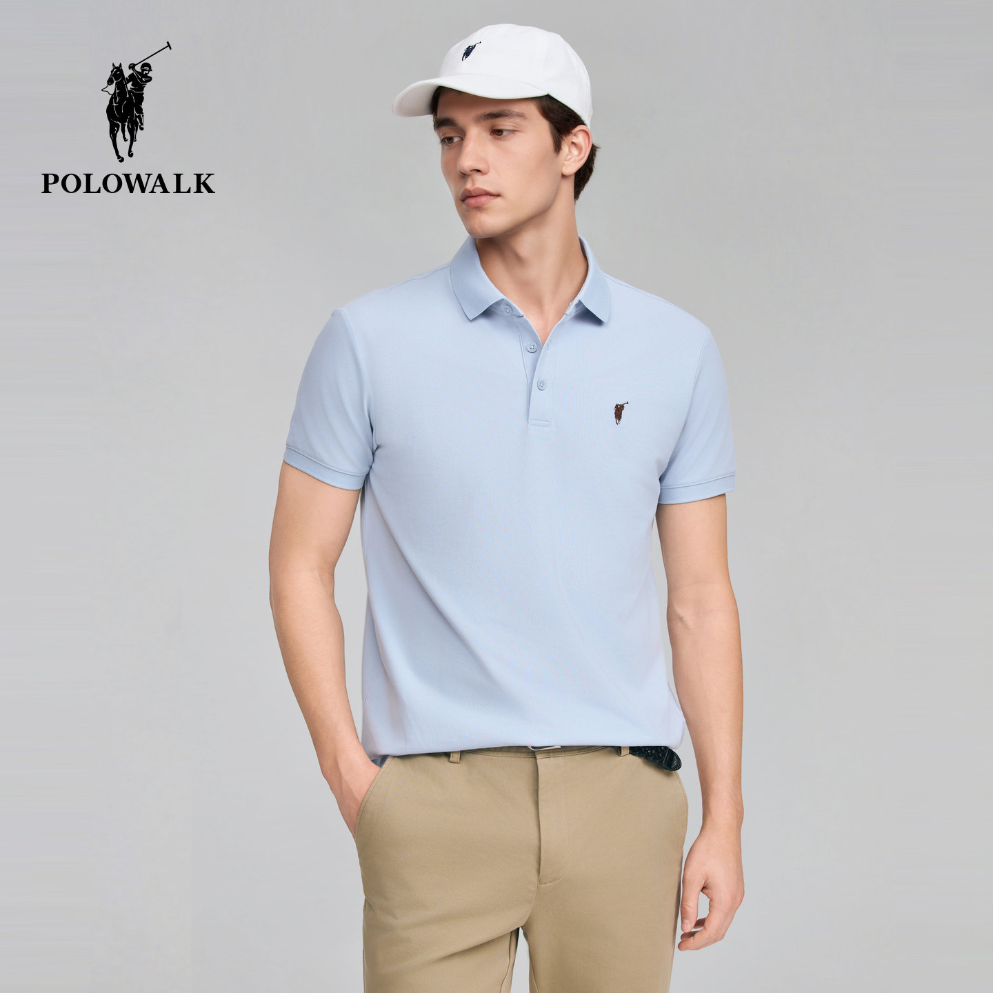 【冰氧吧】POLOWALK男式短袖POLO衫26夏季新品凉感短袖T恤上衣