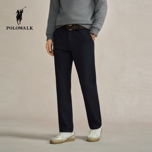休闲裤 直筒舒适长裤 2025秋冬裤 商务休闲经典 子 新品 POLOWALK男式