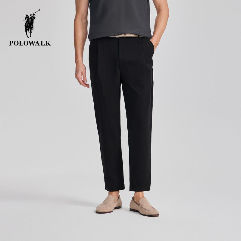POLOWALK男式休闲裤2025秋夏裤新品百搭直筒裤商务简约西装裤,男装,休闲裤,淘宝优惠券,粉丝福利购,淘宝优惠卷