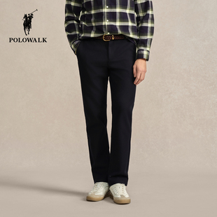 商务百搭薄绒加绒保暖通勤休闲裤 2025秋冬新品 休闲裤 POLOWALK男式