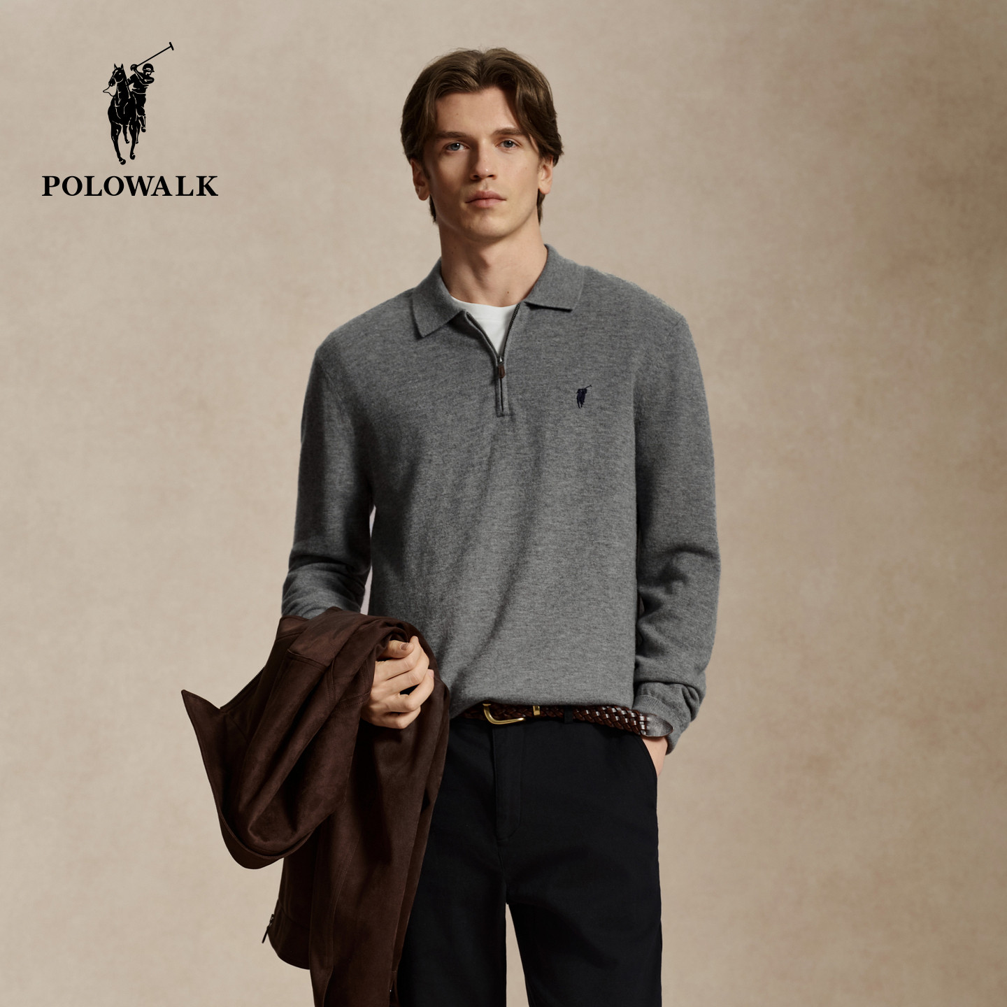 POLOWALK男士冬季新品羊毛衫
