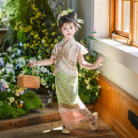 女童傣族服裝泰國(guó)旅游演出服夏季