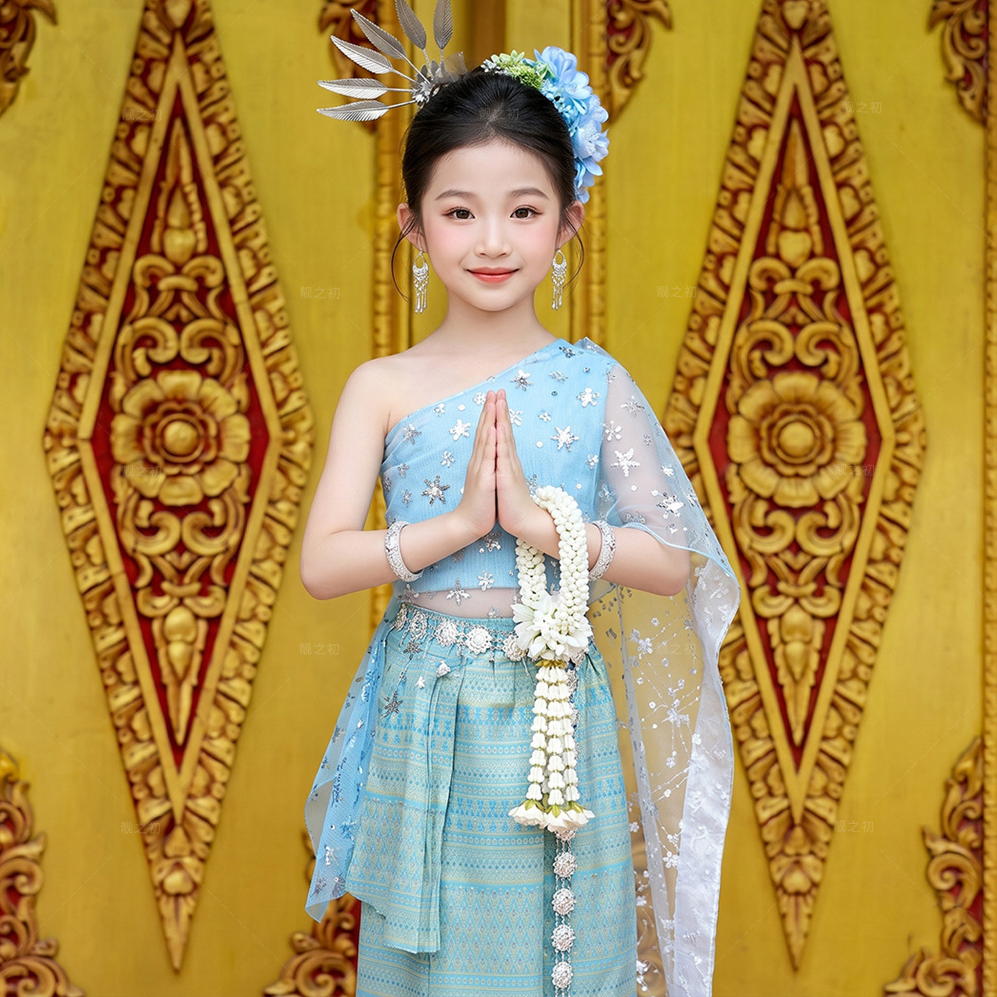 傣族儿童少数民族服装男女童泰国风旅拍影楼个人写真舞蹈表演服装图片
