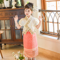 女童兒童傣族演出服少數(shù)民族泰服