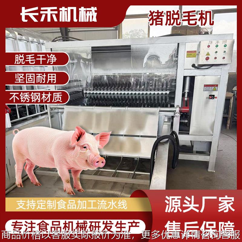 180小型整猪刨毛机 双液压捞耙刨毛机 中型母猪脱毛设备