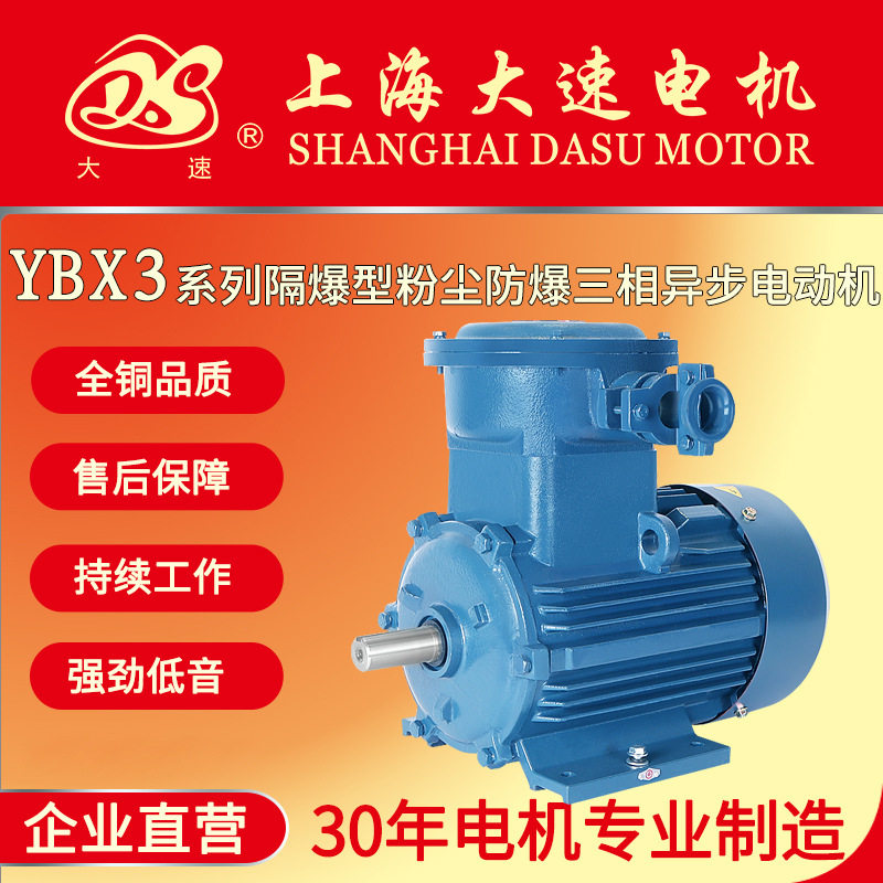 大速电机供应YBX3隔爆型三相异步电动机全新立式粉尘防爆电动机,五金/工具,电动机,淘宝优惠券,粉丝福利购,淘宝优惠卷
