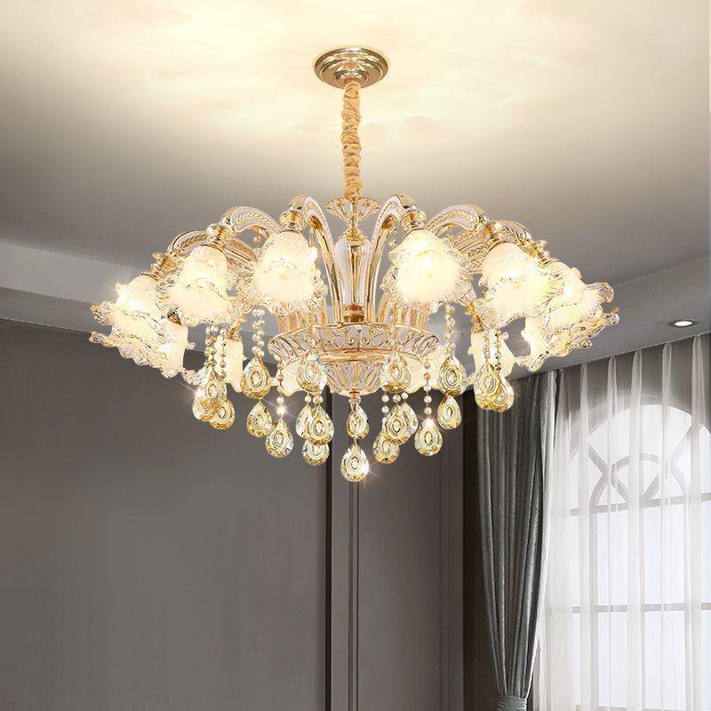 欧式吊灯客厅灯2023年新款灯具 现代水晶餐厅轻奢简约主大厅灯