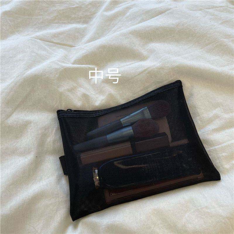 化妆品收纳包透明尼龙网纱化妆包便携旅行洗漱包简易收纳袋随身