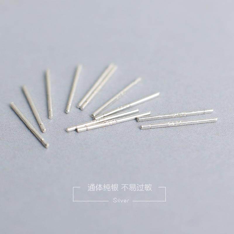 新款银针养耳洞耳钉女夏小众级感简约耳棒时尚百搭耳骨耳洞
