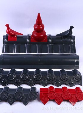 现货供应临沂爱硕红色仿古合成树脂屋面瓦ASA防腐树脂瓦