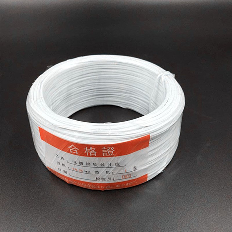 锌铁丝绑线1.2mm铁芯扎丝塑料捆扎绳镀锌铁扎线金属绑线捆绑绳