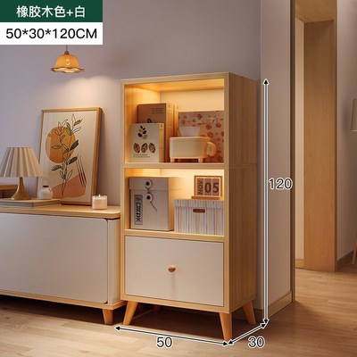 电视柜旁书架落地置物架客厅收纳柜子储物柜展示架子家用靠墙书柜