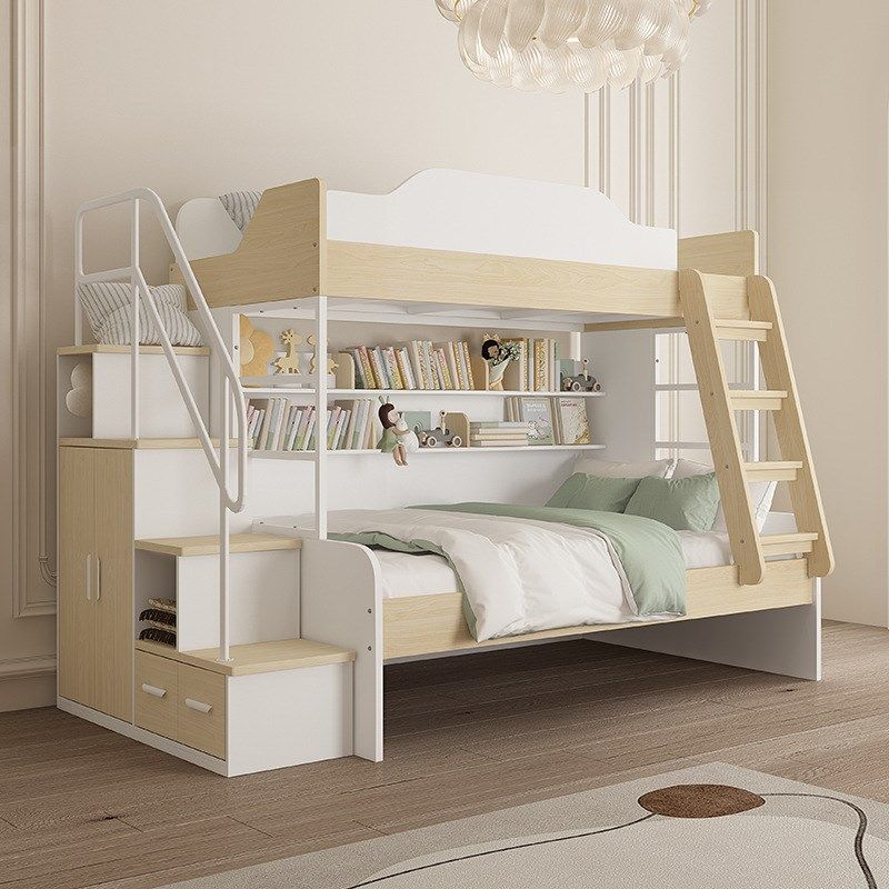 高低床上下儿童床两层双层床成年双人床上下铺平行床交错式子母床