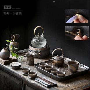 茶家用陶瓷茶盘客厅简约茶壶CJTZ 复古公功茶具套装 210茶杯整套办