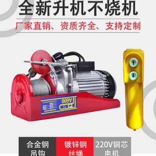 修家用小型吊机提升机起重机 微型电动葫芦 微型吊葫芦装