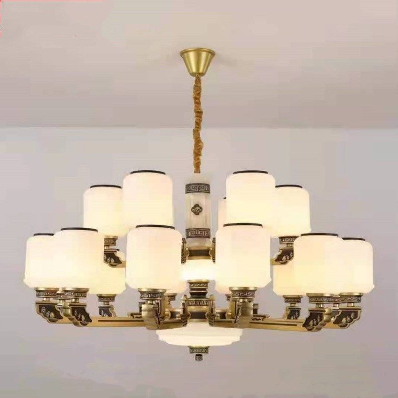 新中式客厅灯简约餐厅卧室酒店灯锌合金创意个性风格灯饰中山灯具,家装灯饰光源,客厅吊灯,淘宝优惠券,粉丝福利购,淘宝优惠卷