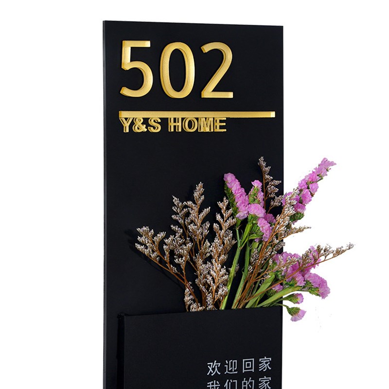 2024年新款门牌号码牌家用特制门牌号高级感轻奢创意入户门装饰家