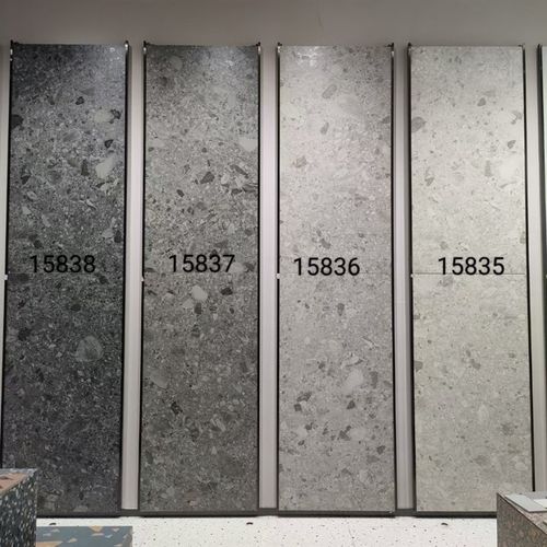 大颗粒水磨石瓷砖600x1200灰色干粒面通体酒店商U场服装店防滑地