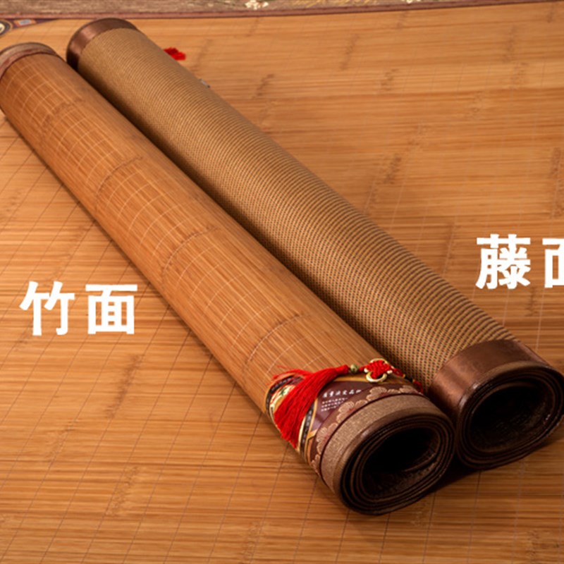 定做直筒竹席1.8m双面不折叠1.35竹凉席1.5米.2米特殊T尺寸2.0*2.