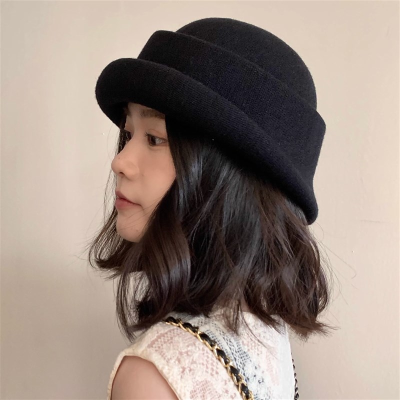 【日系千金】高品l质透气薄款法式礼帽女春夏韩版卷边时髦文艺盆