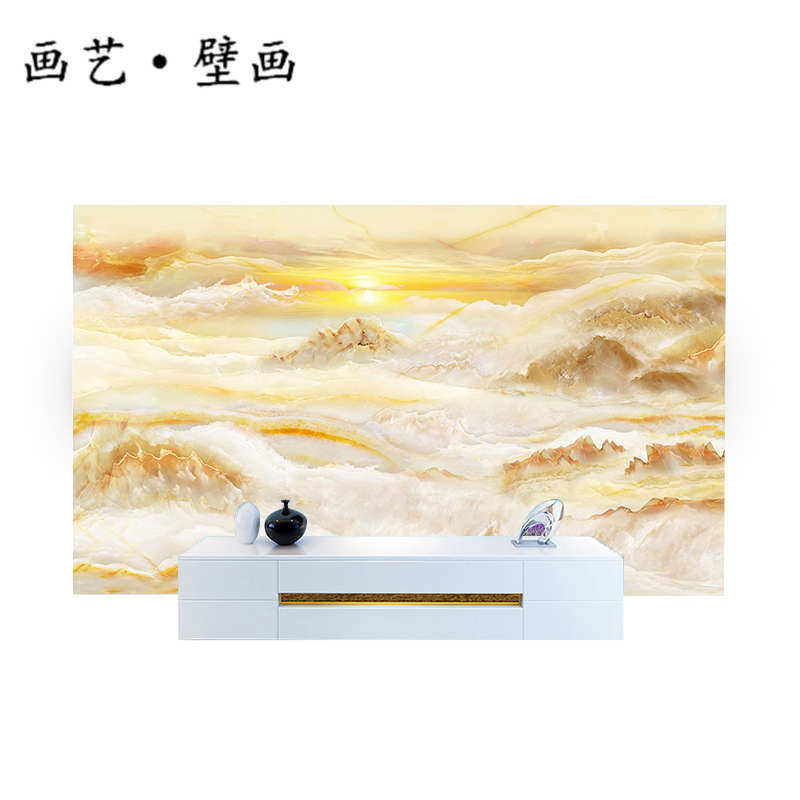 布影视仿大理石壁画背景墙墙电视欧式客厅8dP大气立体墙纸壁纸装