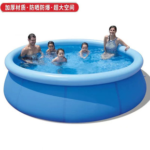 1米深的游泳池充气夹网游泳池圆形游泳池成人洗澡池儿童游泳戏水