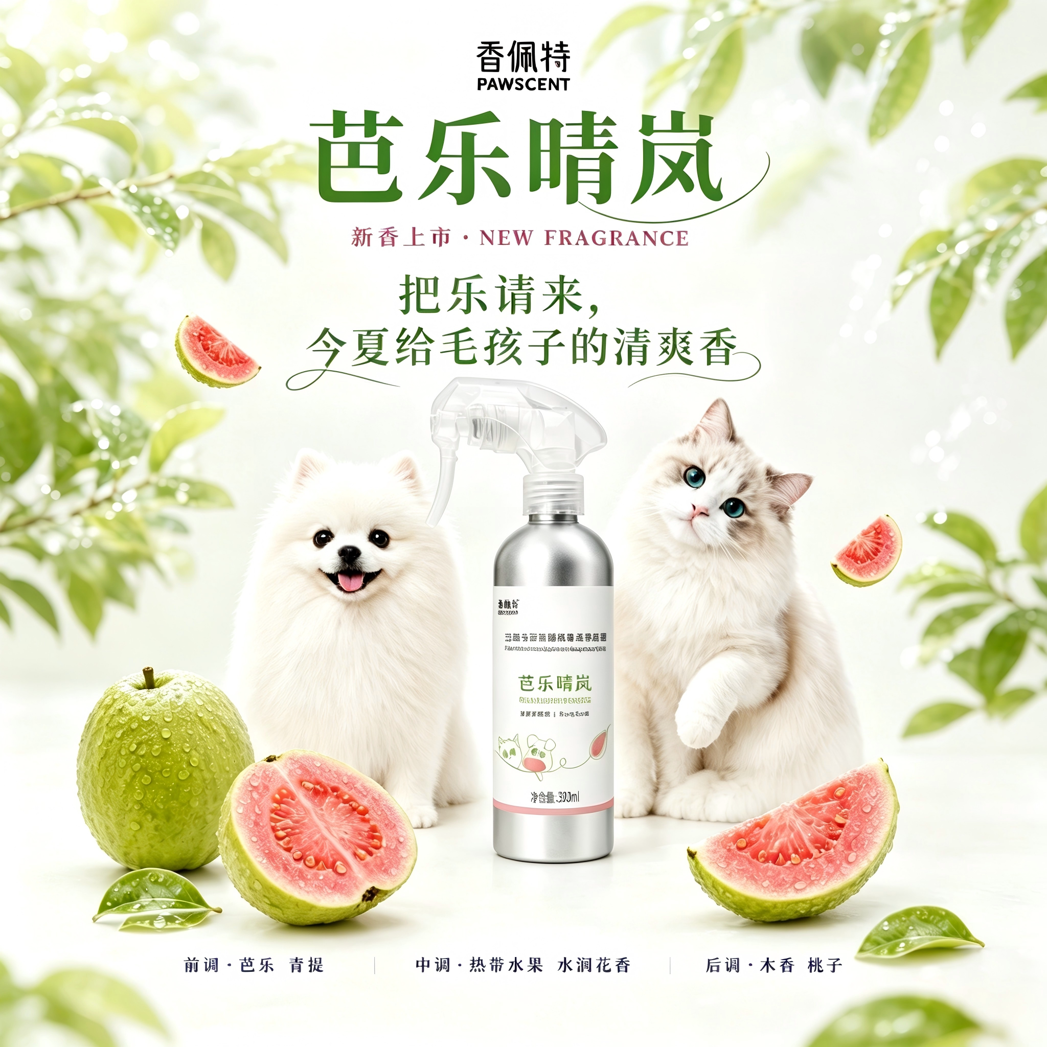 香佩特宠物香水猫狗尿生物酶分解剂去尿味除臭抑菌狗猫砂除臭喷雾 - 实物图