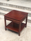 客厅实木沙发角几木质边几四正方形置物架盆景奇石架简易中式 茶几